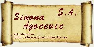 Simona Agočević vizit kartica